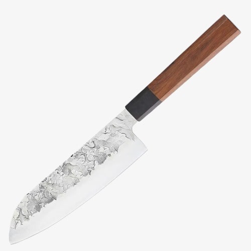 Couteau Japonais Santoku en Acier Damas - Collection Takedo