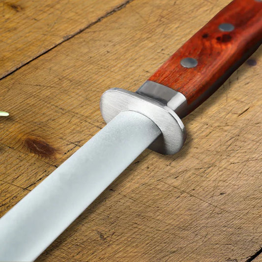 Fusil à aiguiser professionnel - Manche en bois - 30cm