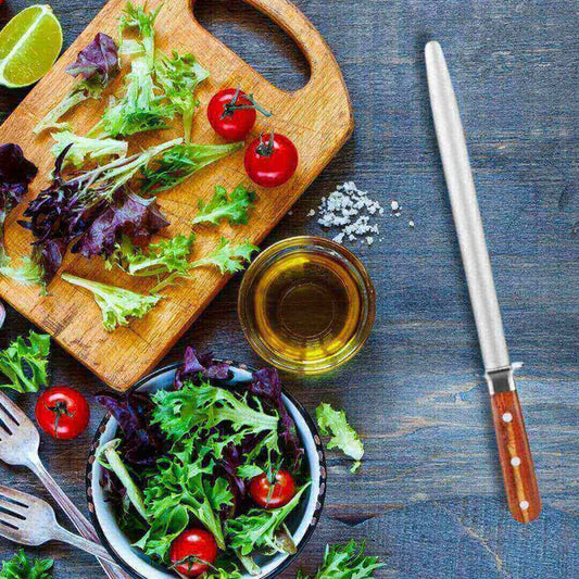 Fusil à aiguiser professionnel - Manche en bois - 20cm