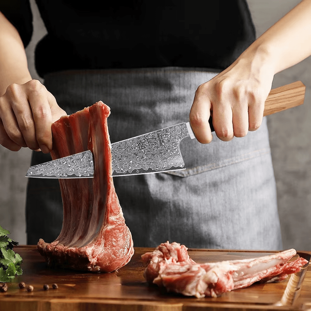 Couteau de chef japonais Honesuki - Manche en bois d’olivier