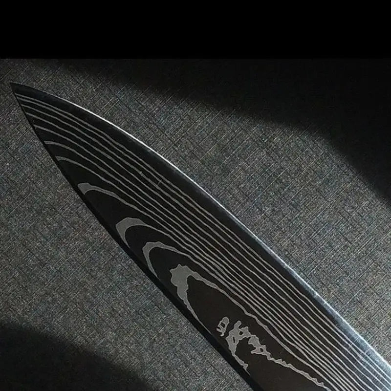 Set de deux Couteaux Japonais Gyuto, Nakiri en Acier Damas - Chef Takumi - Ice Blue