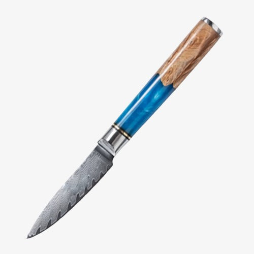 Couteau Japonais Petty en Acier Damas - Collection Nobunagi