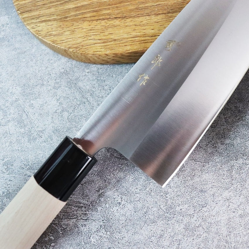 Set de trois couteaux japonais pour Sushi et Sashimi  - Manche en chêne