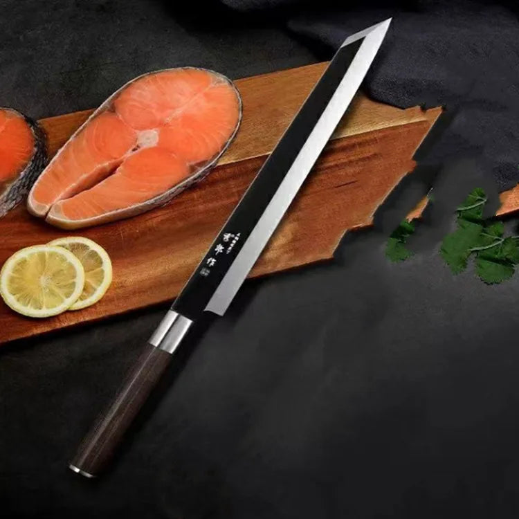 Set de deux couteaux japonais Sashimi en acier damas