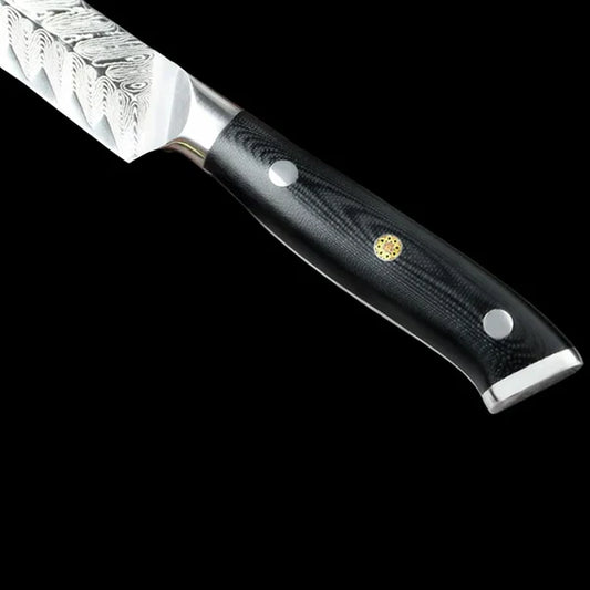 Couteau  Japonais Santoku en Acier Damas - Collection Yukimuri