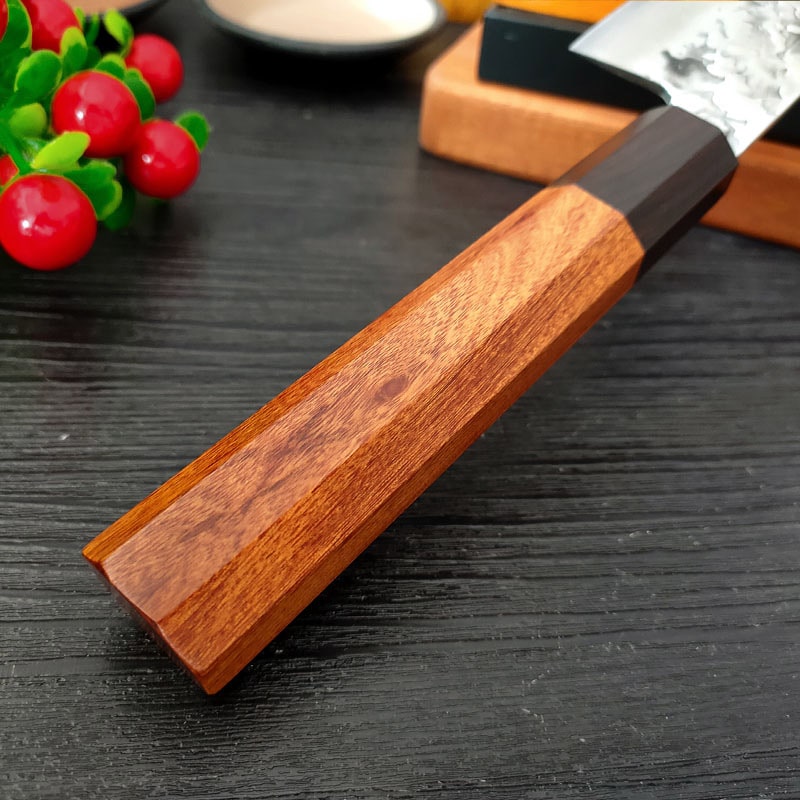 Couteau de chef japonais kiritsuke - Manche en bois d'olivier