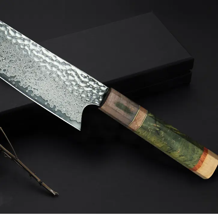 Kaori - Couteau de chef Kiritsuke 32 cm - Manche en rosier