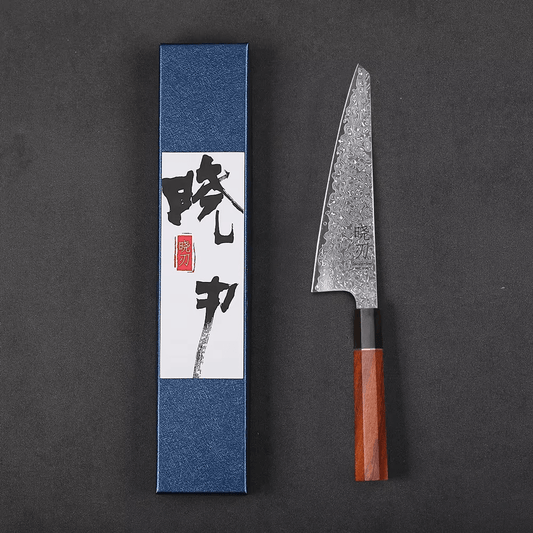 Couteau de chef japonais Honesuki - Manche en bois de rose et ébène