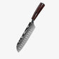 Set de Huit Couteaux  Japonais  en Acier Damas - Chef Takumi - Natural Teak