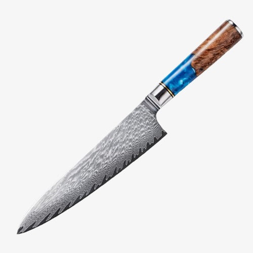 Couteau  Japonais Gyuto en Acier Damas - Collection Nobunagi