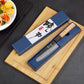 Couteau japonais Santoku en acier Damas - Manche en bois d'olivier